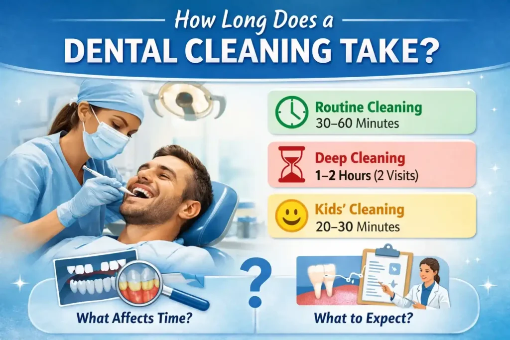 how long does a dental cleaning take