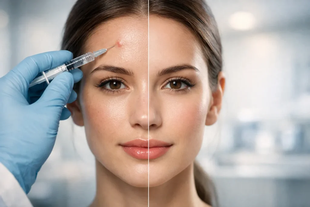 can botox cause acne