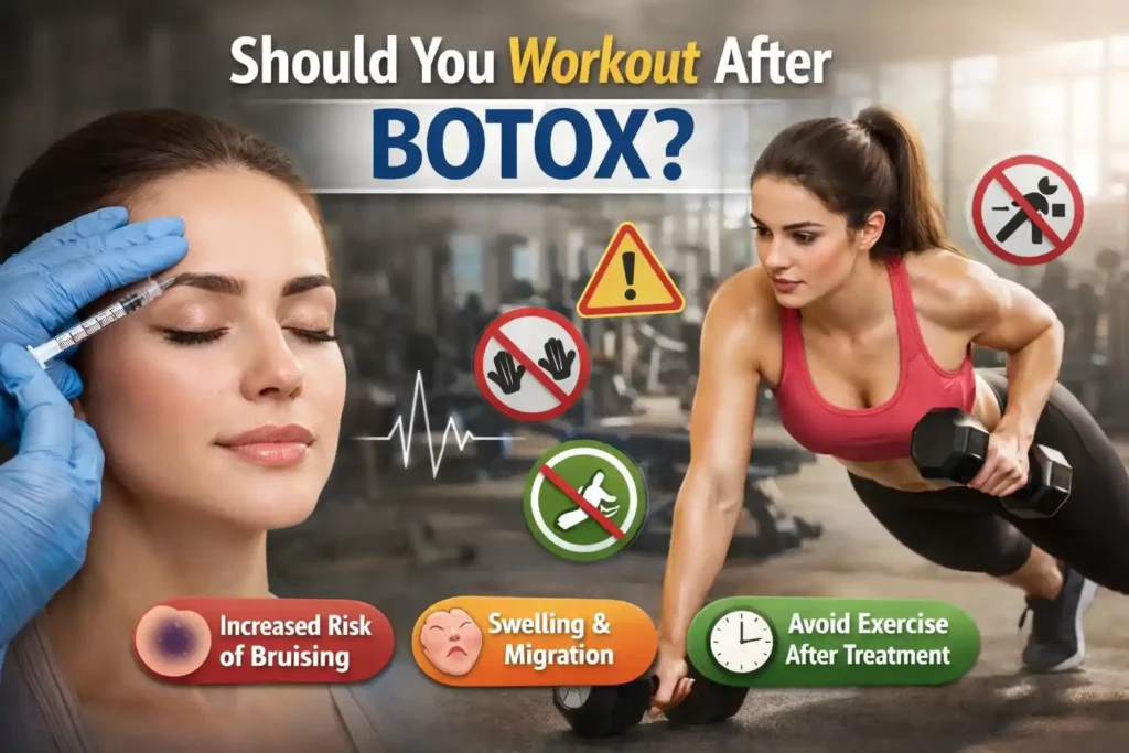 should you workout after botox