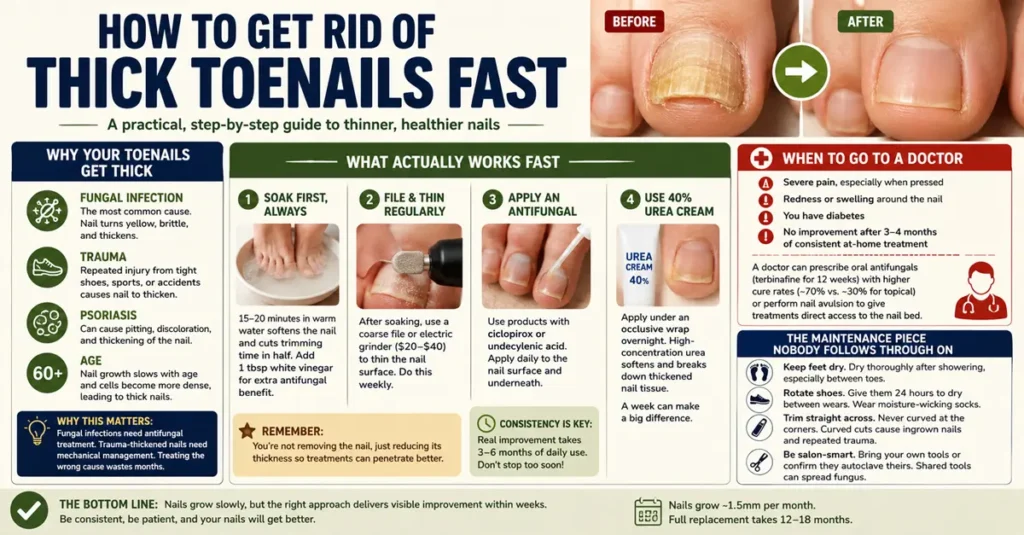 How to Get Rid of Thick Toenails Fast