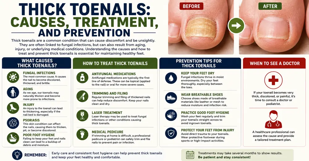 Thick Toenails Causes, Treatment, and Prevention